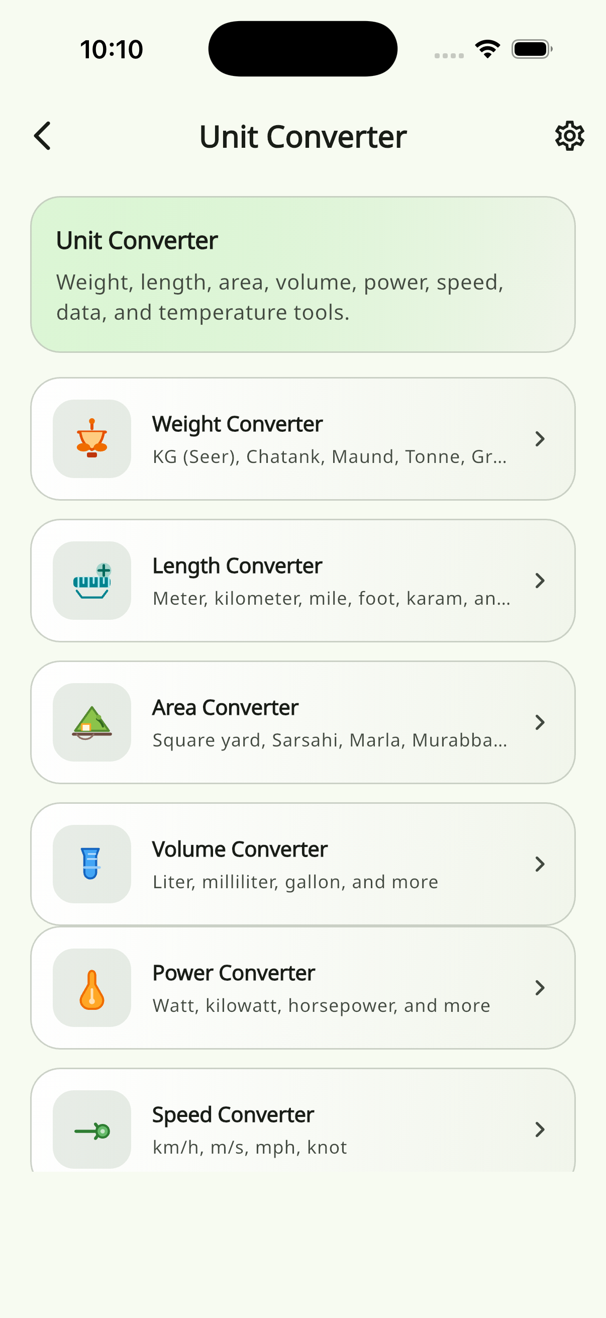 CropCalc unit converter for weight, area, and more